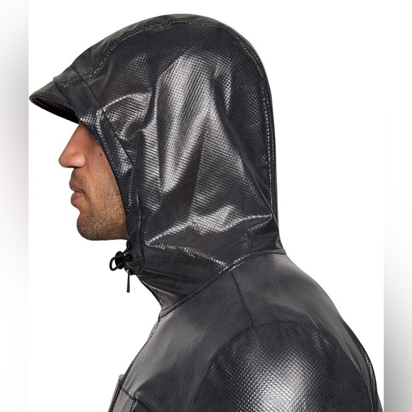 NWT Under Armour Black Full Heather Swacket Zip Up Storm Rain Jacket Size 2XL - Picture 6 of 8